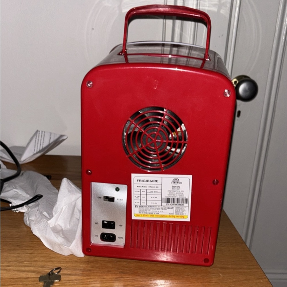 Frigidaire Portable Red Mini Fridge - Picture 5 of 6